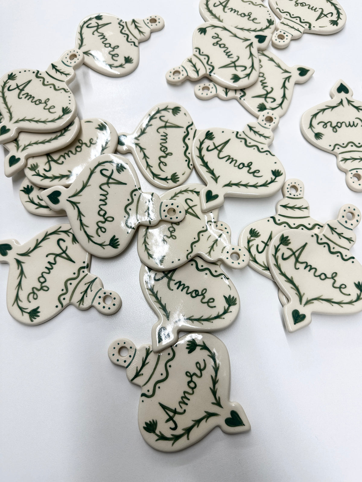 Personalized ornament scandinavian inspired hand painted ornament
