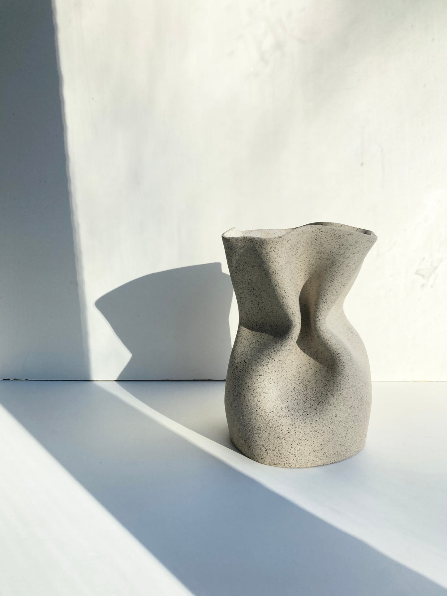 Speckled ceramic dumpling vase - multiple sizes