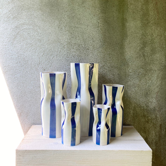 pinched ceramic vase