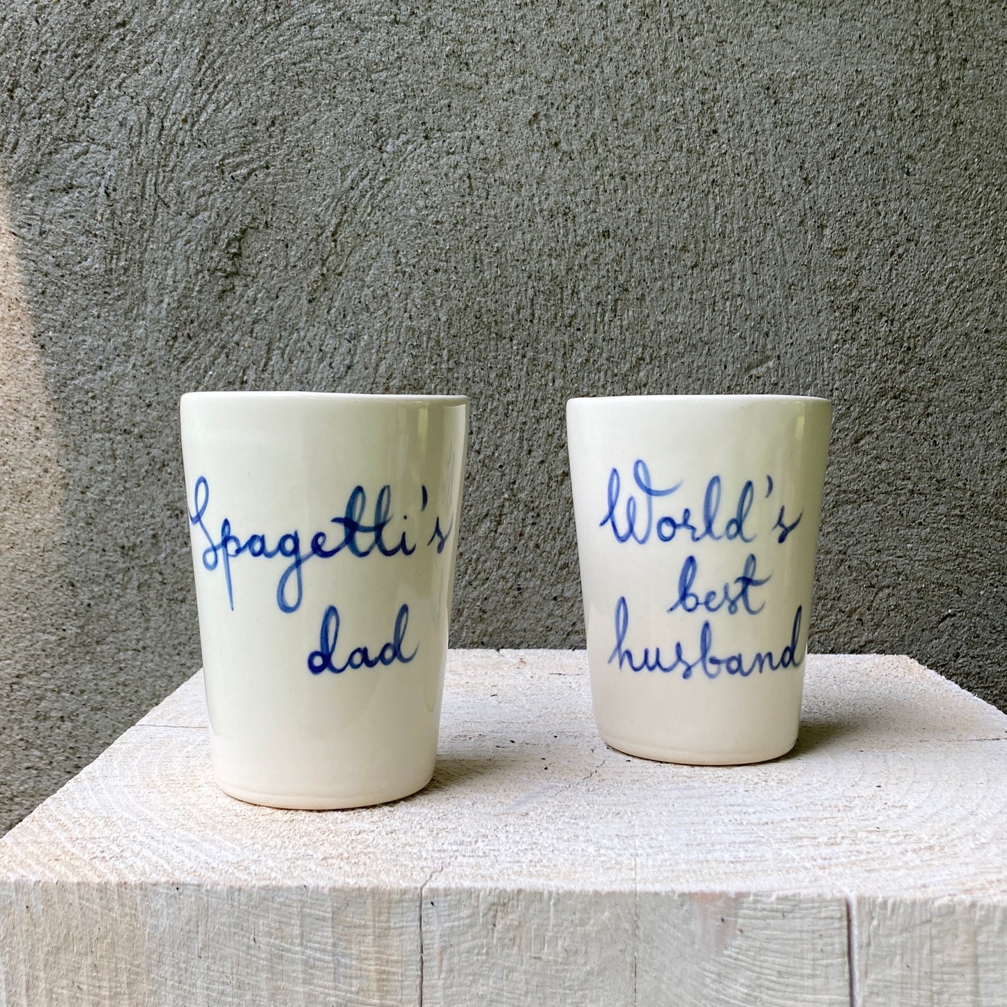 Personalized ceramic hand painted cup