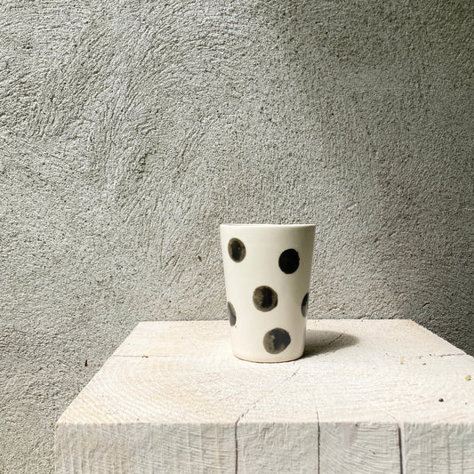 Polka Dot Ceramic cups / ceramic tumblers
