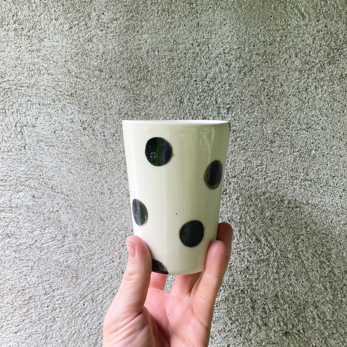Polka Dot Ceramic cups / ceramic tumblers