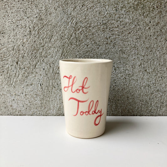 Hot Toddy Calligraphy Ceramic Cup