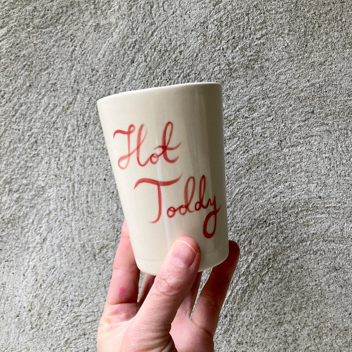 Hot Toddy Calligraphy Ceramic Cup