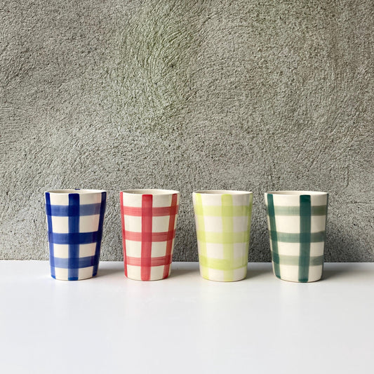 PLAID Ceramic cup