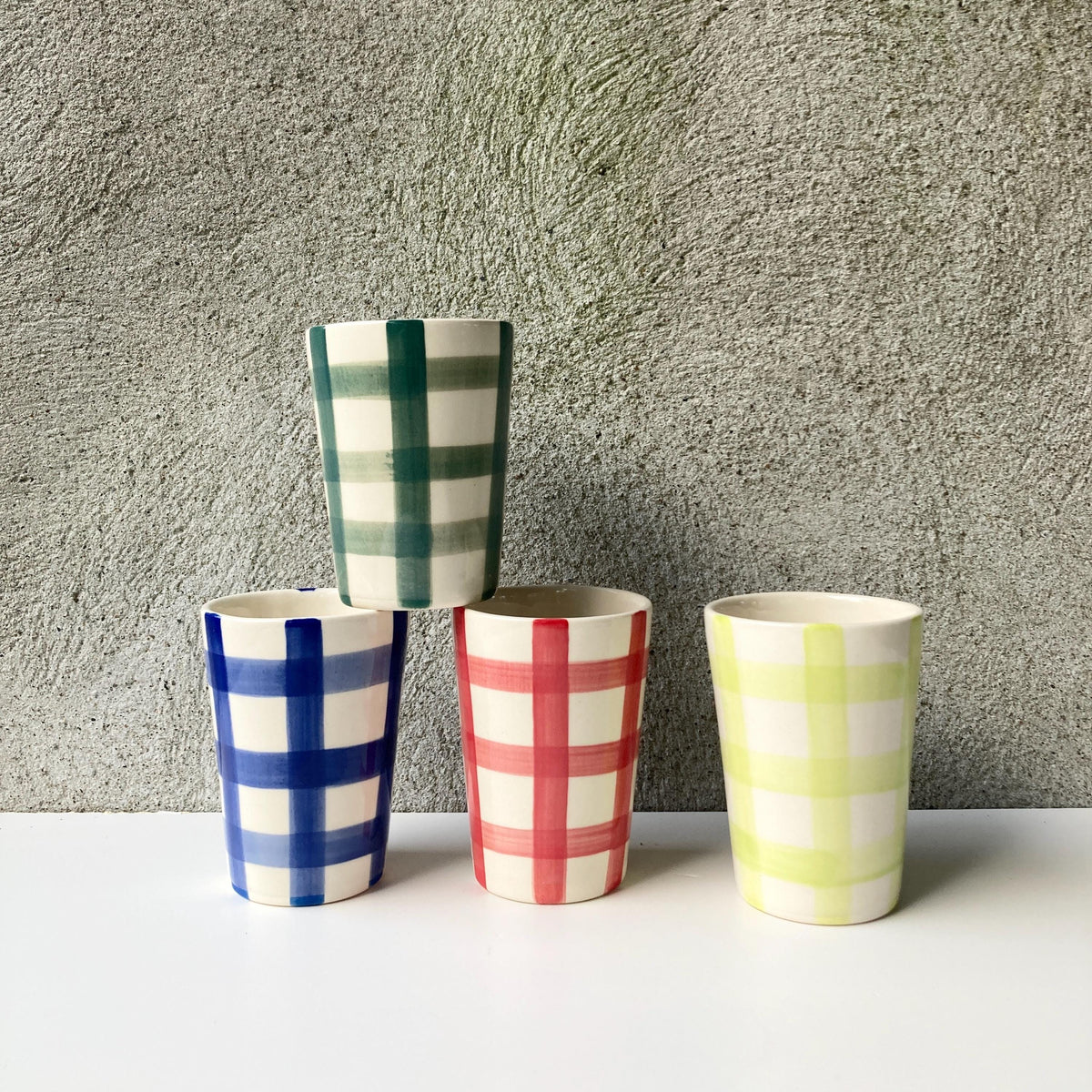 PLAID Ceramic cup